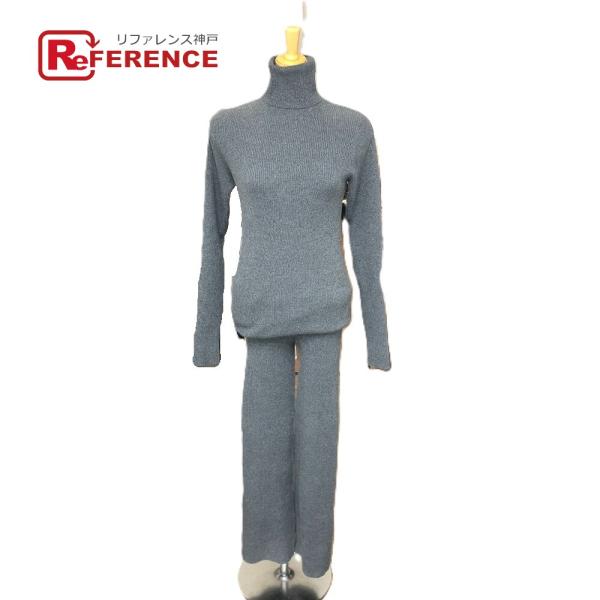 新品同様 CLANE クラネ ハイネック ニット ワンピース&パンツ ワンピース 洋服 セットアップ グレー レディース【中古】