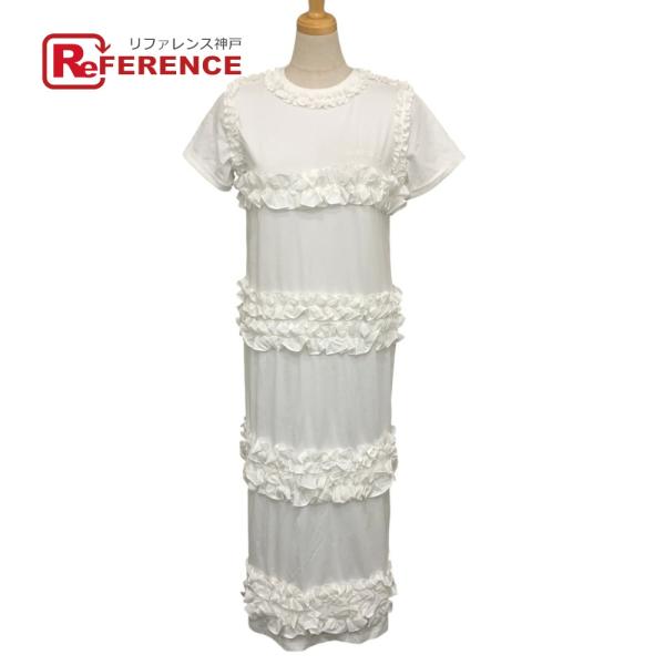 未使用 BIBIY. ビビィ B61-OP158WHF IRIS RUFFLE DRESS ショートスリーブ アパレル フリルデザイン ワンピース ホワイト 【中古】
