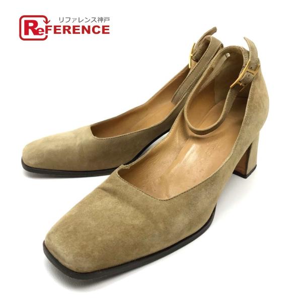 送料無料お手入れ要らず 新品未使用 エルメススウェードパンプス