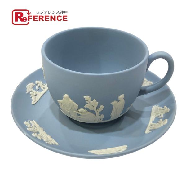 WEDGWOOD ウエッジウッド ジャスパー 食器 カップ＆ソーサー ティーカップ ブルー ユニセックス【中古】