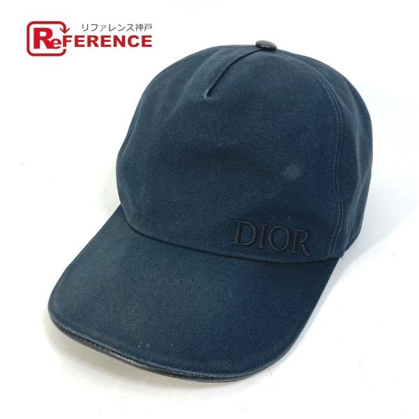 Dior ディオール 933C902D4511 ロゴ 帽子 キャップ帽 ベースボール キャップ ブラック メンズ【中古】
