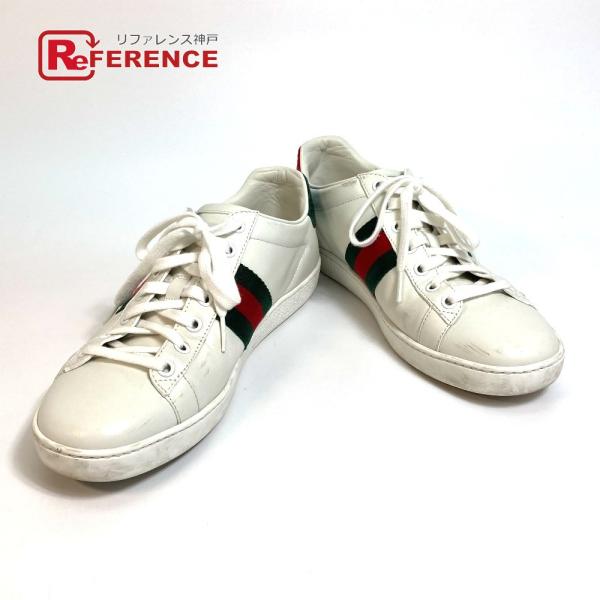 GUCCI グッチ 431942 シェリーライン BEE 蜂 靴 スニーカー レザー GUCCI グッチ 431942 シェリーライン BEE 蜂 靴 スニーカー レザー