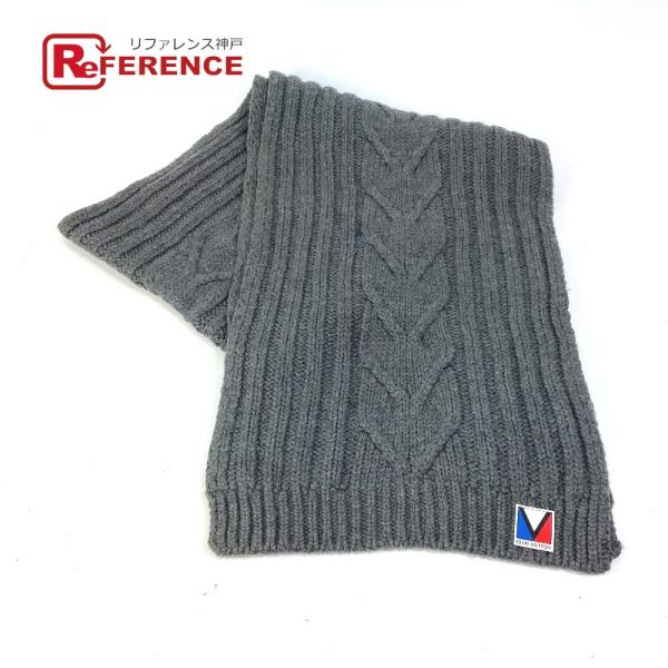 LOUIS VUITTON ルイヴィトン M75369　 エシャルプ・クライマーV マフラー グレー レディース【中古】