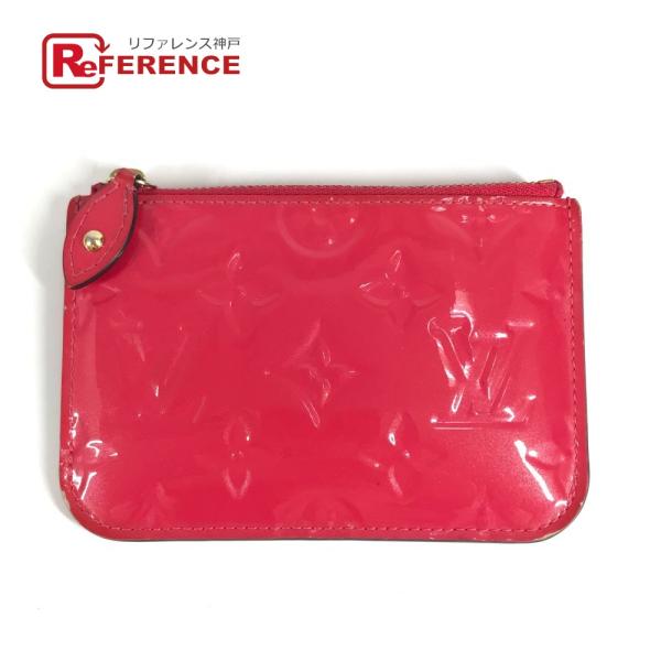 LOUIS VUITTON ルイヴィトン M90312 ポシェットクレNM 財布 小銭入れ キーリング付き モノグラムヴェルニ コインケース ピンク【中古】