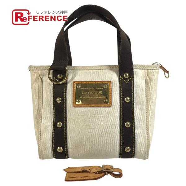 LOUIS VUITTON ルイヴィトン M40039  カバPM カバ PM トートバッグ カバン アンティグア ハンドバッグ ホワイト ユニセックス【中古】