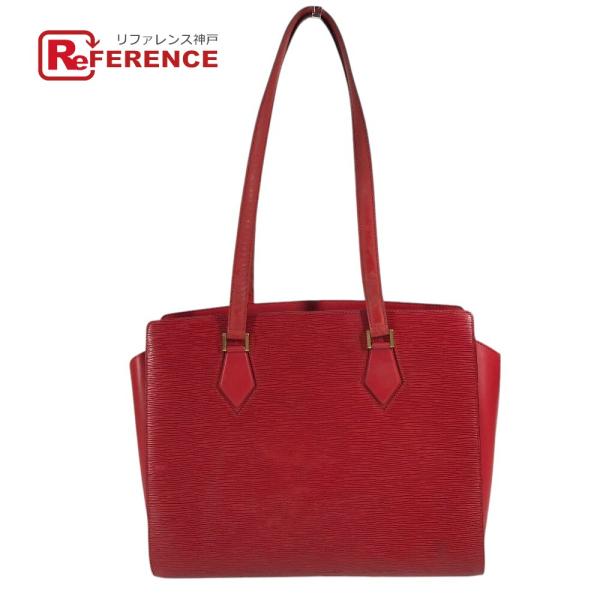 LOUIS VUITTON ルイヴィトン M52427 デュプレックス トートバッグ  肩掛けエピ ショルダーバッグ カスティリアンレッド レッド【中古】