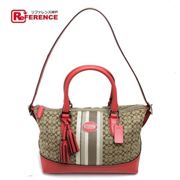 COACH コーチ 21154 レガシーシグネチャー モリーサッチェル タッセル