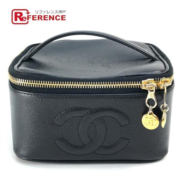 CHANEL シャネル 横型 CC ココマーク ロゴ ハンドバッグ 化粧