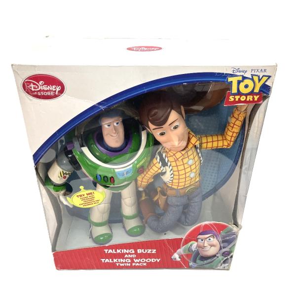 Disney ディズニー トイストーリー ウッディ＆バズ・ライトイヤー 初期 トーキングフィギュア 玩具 おもちゃ Toy Story キッズ【中古】
