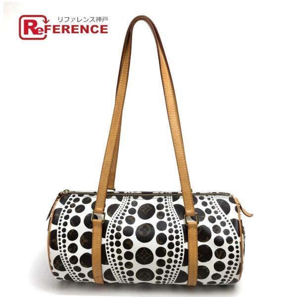 Louis Vuitton ルイヴィトン M 草間彌生 M 中古 パピヨン 草間彌生 パンプキンドット モノグラム ショルダーバッグ ブロン ユニセックス 中古 G 5 リファレンス コレクション