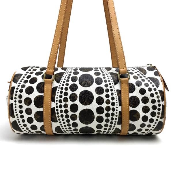 Louis Vuitton ルイヴィトン M 草間彌生 M 中古 パピヨン 草間彌生 パンプキンドット モノグラム ショルダーバッグ ブロン ユニセックス 中古 G 5 リファレンス コレクション