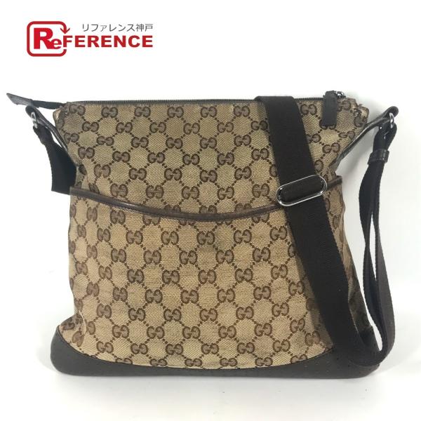 GUCCI グッチ 145857 GG カバン 斜め掛けバッグ 肩掛けバッグ メッセンジャーバッグ ショルダーバッグ ベージュ ユニセックス【中古】