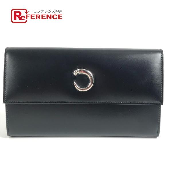CARTIER カルティエ パンテール 2つ折り ロングウォレット 長財布 ブラック ユニセックス【中古】