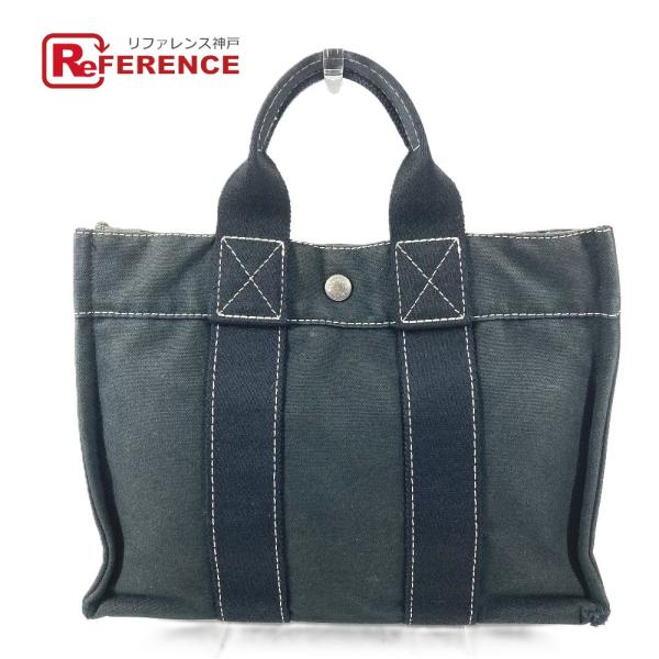 HERMES エルメス ドーヴィルPM ドーヴィル PM カバン トートバッグ ハンドバッグ ブラック ユニセックス【中古】