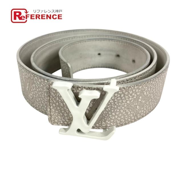 LOUIS VUITTON ルイヴィトン M0572T LVシェイプ MNG クライミング 40MM バックル アクセサリー ボトムス用ベルト ホワイト メンズ【中古】