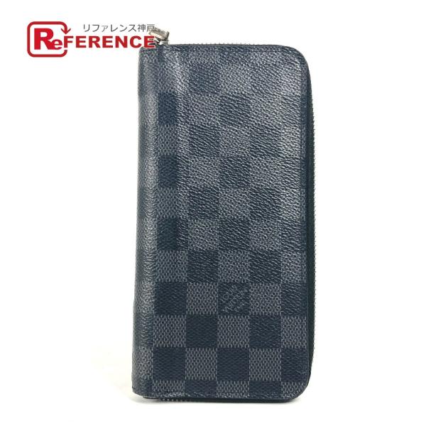 LOUIS VUITTON ルイヴィトン N61653 ポルトフォイユヴァスコ ロングウォレット ラウンドファスナー ダミエグラフィット 長財布【中古】