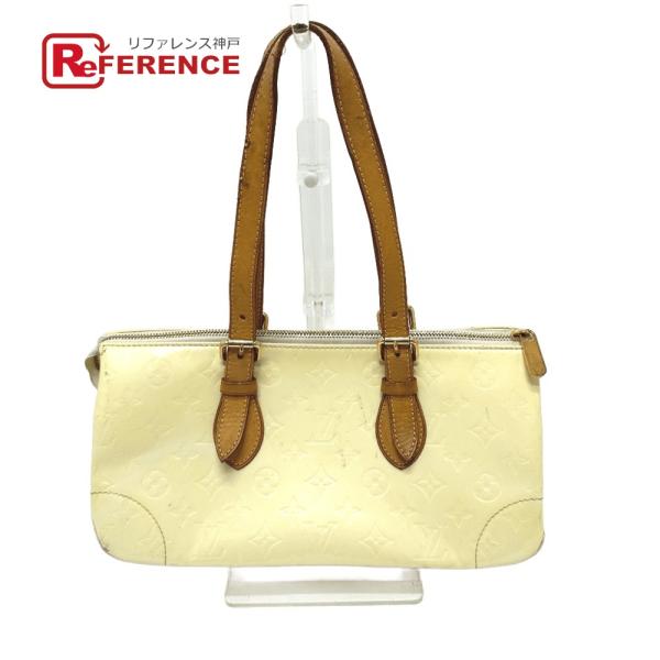 LOUIS VUITTON ルイヴィトン M93508 ローズウッドアベニュー 肩掛け モノグラムヴェルニ ハンドバッグ ペルル ホワイト レディース【中古】