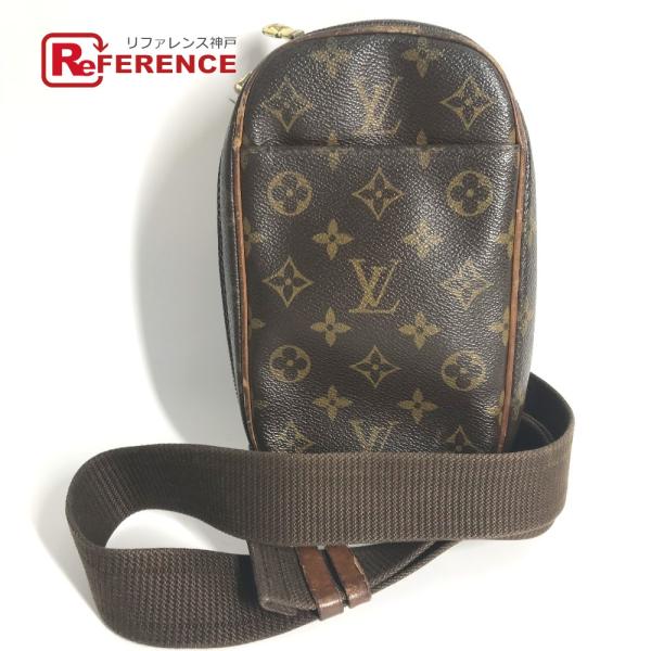 LOUIS VUITTON ルイヴィトン M51870 ポシェット・ガンジュ ショルダーバッグ クロス モノグラム ボディバッグ ブラウン 【中古】