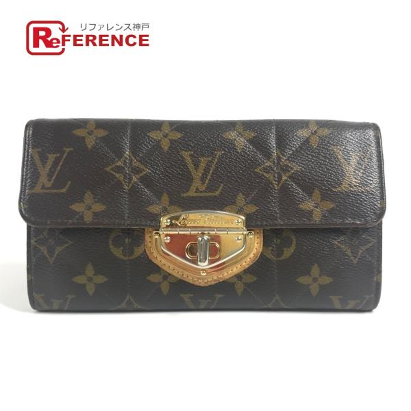 LOUIS VUITTON ルイヴィトン M66556 ポルトフォイユ サラ ロングウォレット フラップ モノグラムエトワール 長財布 ブラウン 【中古】
