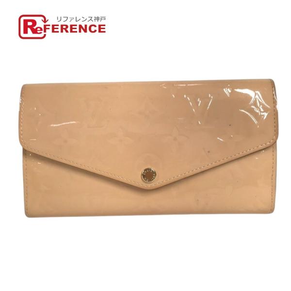 LOUIS VUITTON ルイヴィトン M61227 ポルトフォイユサラ ロングウォレット  モノグラムヴェルニ 長財布 ローズバレリーヌ ピンク【中古】