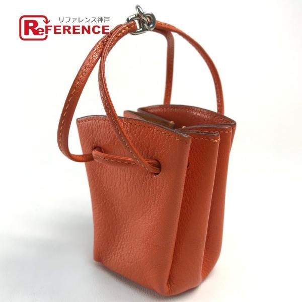 HERMES エルメス ヴェスパ 小物入れ ミニ巾着ポーチ シェーブル
