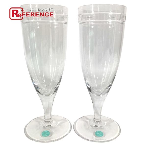未使用 TIFFANY&Co. ティファニー アトラス ピルスナー 食器 インテリア シャンパングラス 2客 セット ペア グラス クリア【中古】