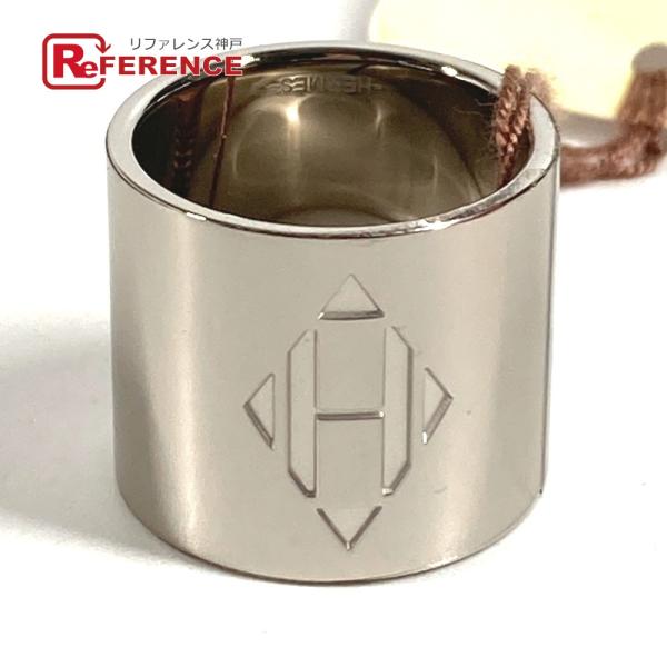 未使用 HERMES エルメス Hディアマン ロゴ アクセサリー ジュエリー スカーフリング シルバー ユニセックス【中古】