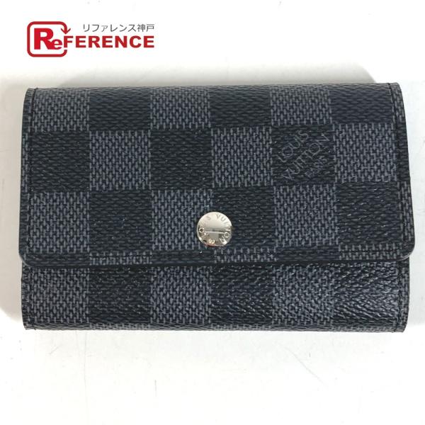 美品 LOUIS VUITTON ルイヴィトン  N62662 ミュルティクレ6 6連キーケース 鍵 6P ダミエグラフィット キーケース 【中古】