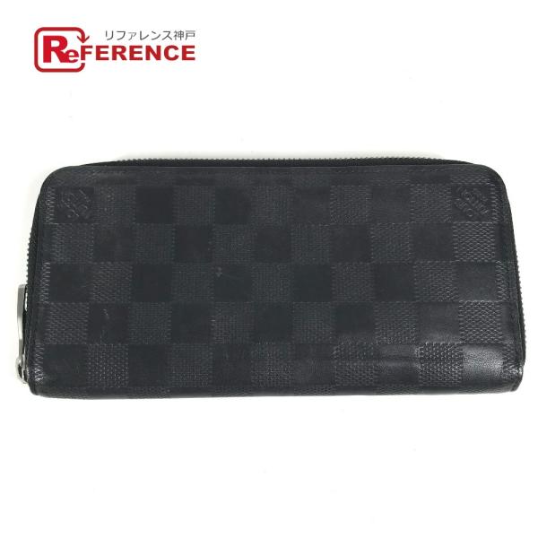 LOUIS VUITTON ルイヴィトン N63548 ジッピーウォレットヴェルティカル 財布 ウォレット  ダミエアンフィニ 長財布 オニキス 【中古】