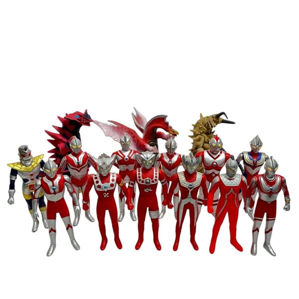 BANDAI バンダイ ウルトラマン 12体 怪獣 3体 ソフビ おもちゃ 玩具 フィギュア ホビーその他 ユニセックス【中古】