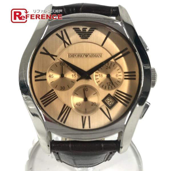 Emporio Armani エンポリオ・アルマーニ AR-1634 クォーツ 腕時計 ブラウン メンズ【中古】