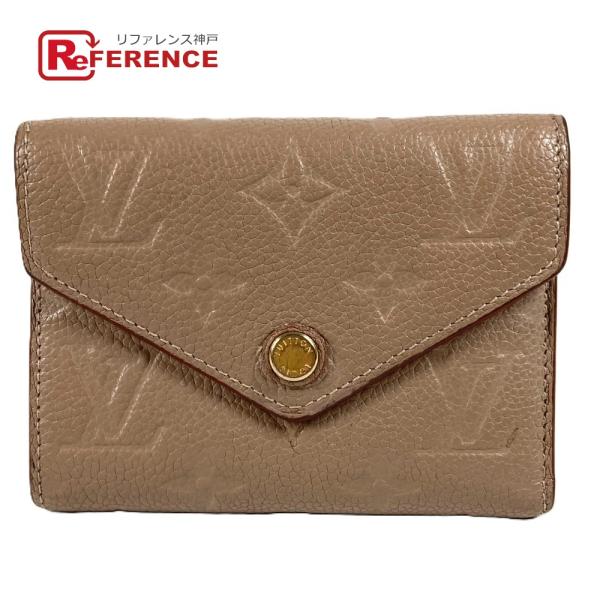 LOUIS VUITTON ルイヴィトン M63529 ポルトフォイユヴィクトリーヌ ウォレット モノグラムアンプラント 3つ折り財布 ヴィゾン【中古】
