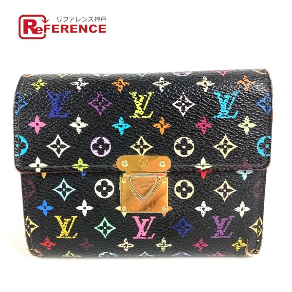 LOUIS VUITTON ルイヴィトン M58015  ポルトフォイユ コアラ コンパクトウォレット モノグラムマルチカラー 3つ折り財布 ノワール 【中古】