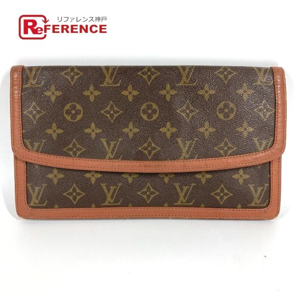 LOUIS VUITTON ルイヴィトン M51810 ポシェットダムGM ポーチ セカンドバッグ モノグラム クラッチバッグ ブラウン ユニセックス【中古】