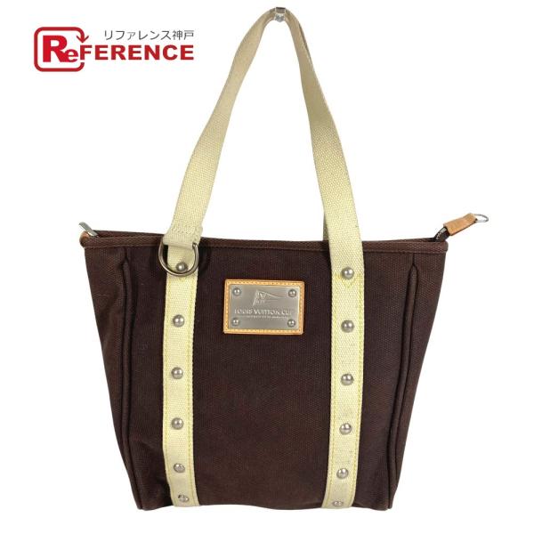 LOUIS VUITTON ルイヴィトン M80663 カバMM カバ MM  バッグ 肩掛け トートバッグ  アンティグア ショルダーバッグ ブラウン【中古】