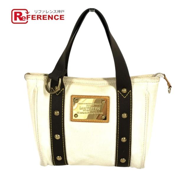 LOUIS VUITTON ルイヴィトン M40039 カバPM カバ PM トートバッグ カバン アンティグア ハンドバッグ ホワイト ユニセックス【中古】