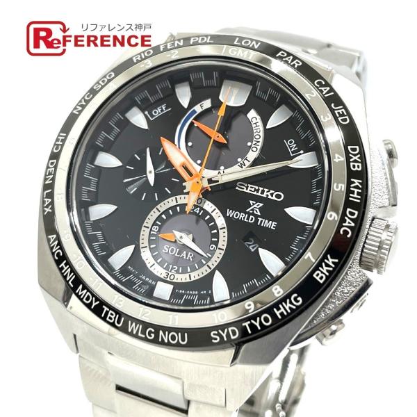 美品 SEIKO セイコー V195-0AB0 クロノ プロスペックス ワールドタイム