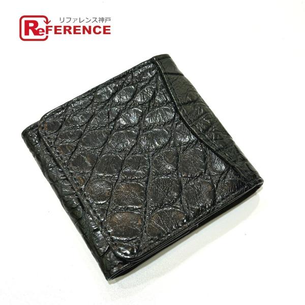 no brand ノーブランド スクエア 小銭入れ コインケース ブラック メンズ【中古】