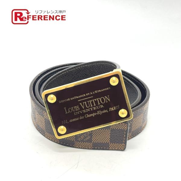 LOUIS VUITTON ルイヴィトン M9677 サンチュール アンヴァントゥール ファッション小物 ウエストベルト ベルト エベヌ メンズ【中古】