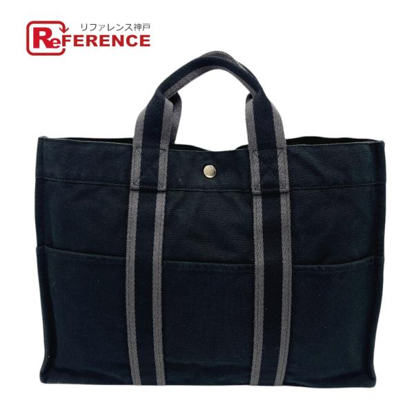 HERMES エルメス フールトゥMM カバン トートバッグ ハンドバッグ ブラック レディース【中古】