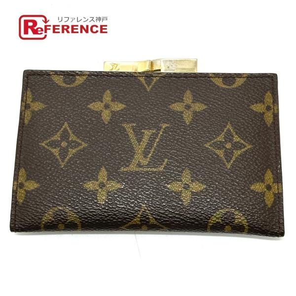 LOUIS VUITTON ルイヴィトン T61922 コンパクトウォレット USA限定 財布 がま口 ミニウォレット 2つ折り財布 ブラウン レディース【中古】