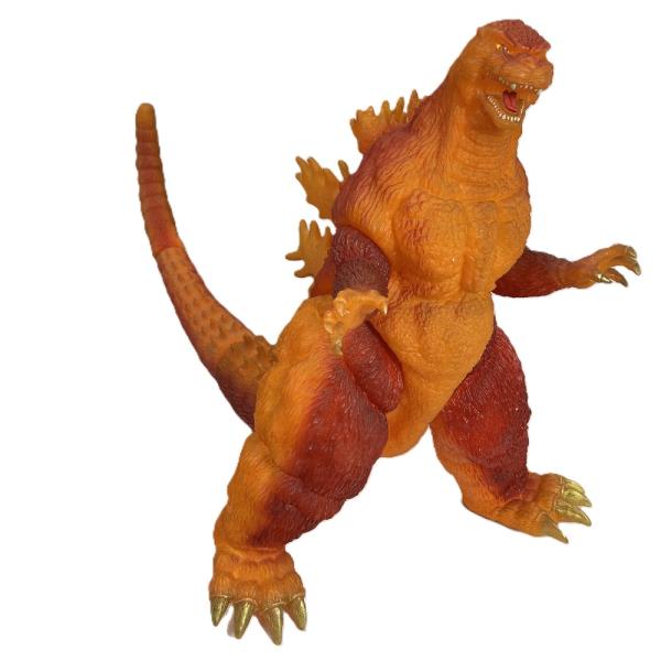 BANDAI バンダイ 東宝怪獣 バーニングゴジラ 超大級 60cm 限定版 昭和 おもちゃ 玩具  ホビー ソフビ オレンジ ゴジラ デスゴジ【中古】