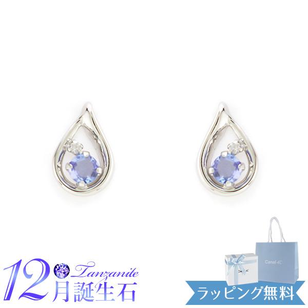 4°c ピアス カナル ヨンドシー canal4℃ しずくモチーフ 12月誕生石