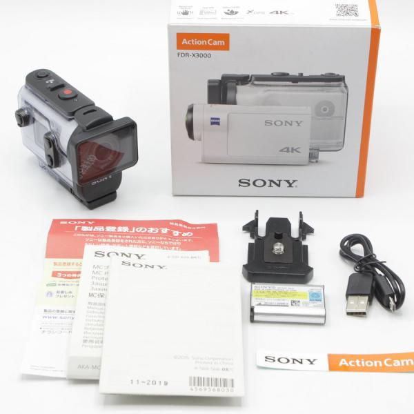SONY FDR-X3000 WC デジタル4Kビデオカメラレコーダー アクションカム ホワイト ソニー 本体
