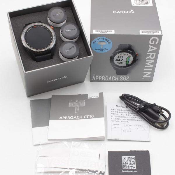 美品】Garmin Approach S62 Black 010-02200-22 ゴルフナビ