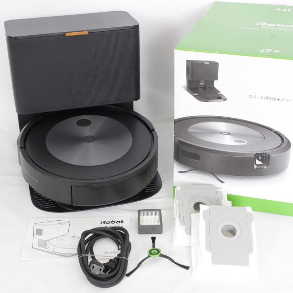 【動作確認済】ルンバj7+クリーンベース付 J755860自動ゴミ収集 ルンバ iRobot j7+ j755860 ロボット掃除機 物体認識 自動ゴミ収集