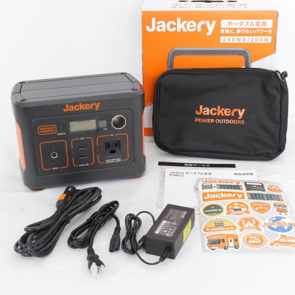 Jackery 240 PTB021 大容量 67200mAh/240Wh ポータブル電源 蓄電池 非常用電源 ジャクリ 本体 refun_025581