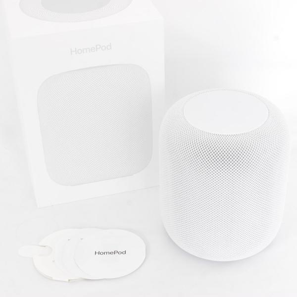 Apple Pod MQHV2J/A ホワイト スマートスピーカー 美品 Apple 【美品】Apple HomePod MQHV2J/A ホワイト スマートスピーカー