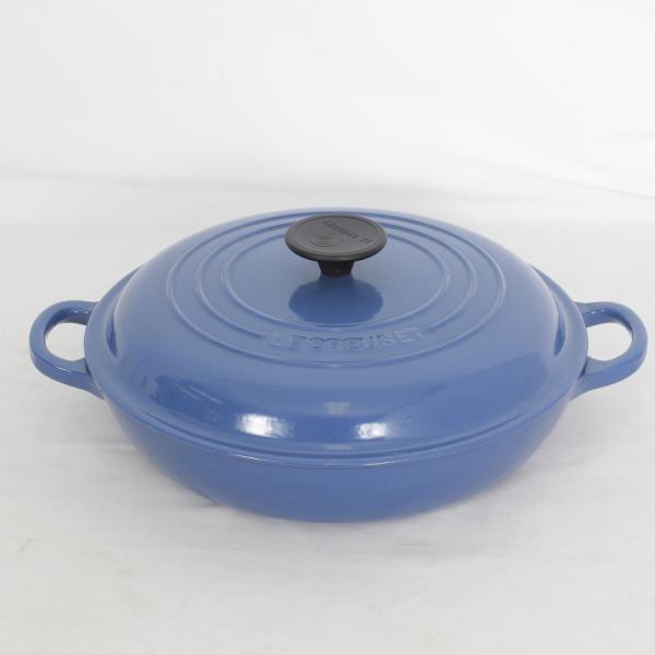 ル・クルーゼ　ブルー　ビュッフェ・キャセロール Le Creuset（ル・クルーゼ） ビュッフェ・キャセロール 26cm 25032-26
