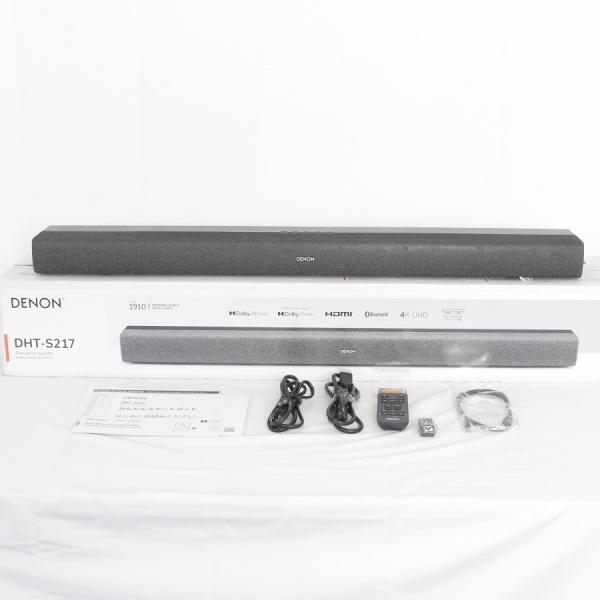 DENON 【美品】デノン DHT-S217 ブラック サウンドバー Dolby